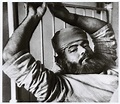 [Ernest Hemingway recovering from injuries sustained in a car accident ...
