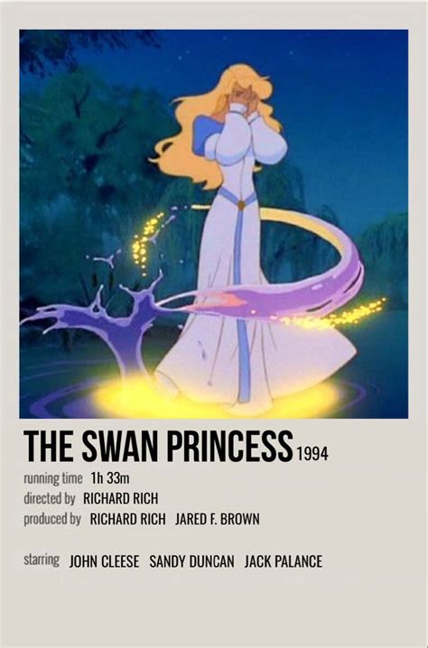 The Swan Princess Movie Posters Minimalist Iconic Movie Posters Swan Princess