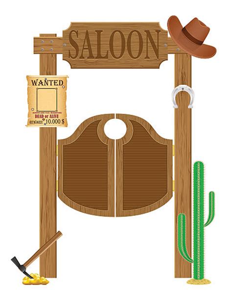 Best Saloon Doors Illustrations Royalty Free Vector Graphics And Clip