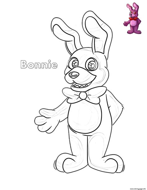 Bonnie Coloring Pages At Getdrawings Free Download