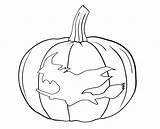 Pumpkin Coloring Printable Witch Halloween Colouring Blank Easy Fallout Getcolorings Colorings Bestcoloringpagesforkids sketch template