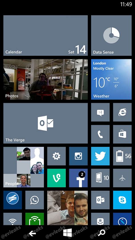 Leaked Windows Phone 81 Screenshot Reveals New On Screen Buttons The