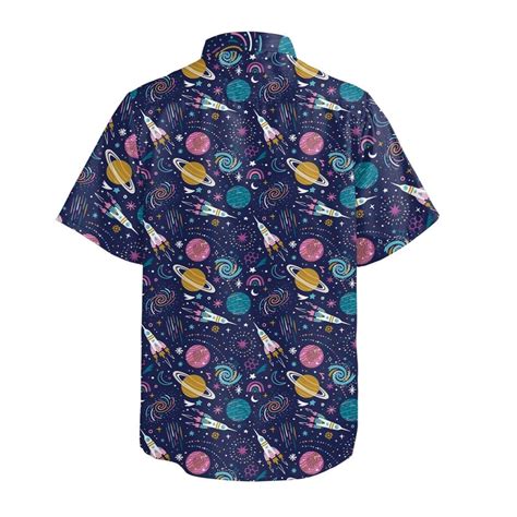 Cosmic Cute Outer Space Button Up Shirt Astronaut Shirt Etsy Uk