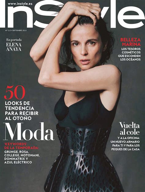 Elena Anaya Covers Instyle Spain September By Javier Biosca Fashionotography