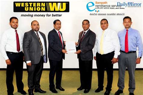 Western union (wu) is committed to create diversity and is proud to be an equal. Daily Mirror - Western Union and Sampath Bank Now Offer ...
