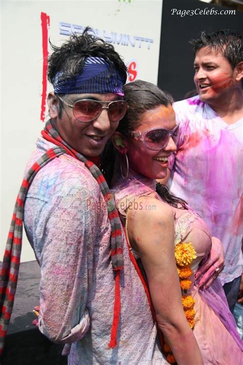 Celebrities Enjoying At The Holi Party Bollywood Lovers