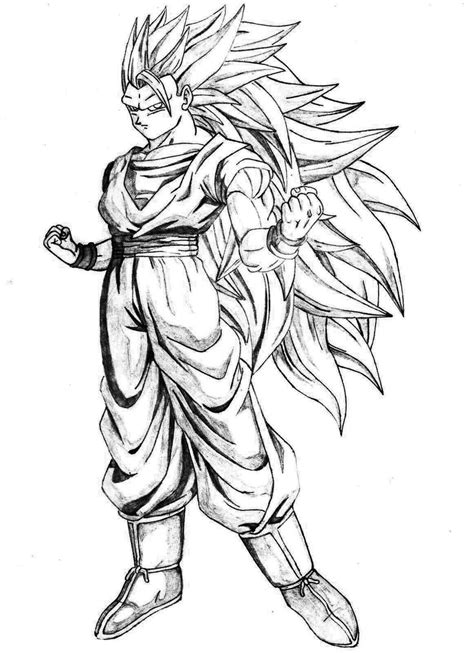 Goku Fase 4 Dibujo Imagui