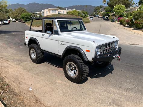 1972 White Ford Bronco Custom Classic Ford Bronco Restorations By