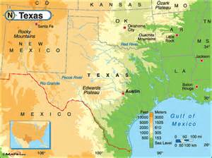 Texas Base And Elevation Maps