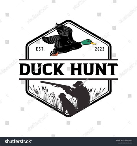 Duck Hunting Logo Design Ideas Vector Stock Vector Royalty Free