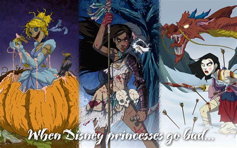 when disney princesses go bad composed from images down… flickr