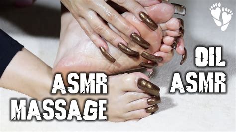 oil massage asmr 🌟 long toenails 🌟 how i care my feet youtube