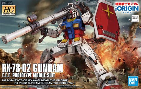 Bandai Gun70675 Hg 1144 Gundam Rx 78 02 Origin Gunpla 1144high
