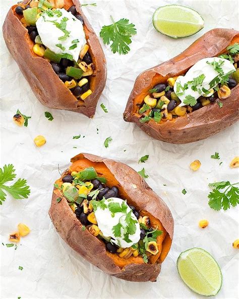 Healthy Mexican Baked Sweet Potatoes As Easy As Apple Pie