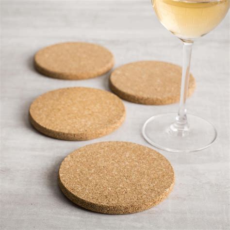 Ksp Cork Round Coaster Set Of 4 Natural Kitchen Stuff Plus