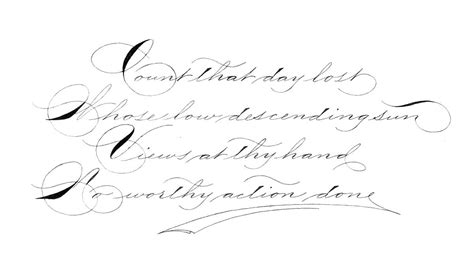Course Study Spencerian With Mike Ward — The European Pointed Pen