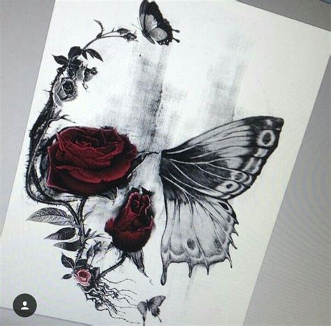 Butterfly Tattoo Outlines For Women Drawing Tools