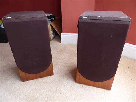 Bandw Dm22 Vintage Floor Standing Speakers Ebay