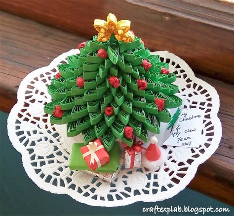 Craft Lab Paper Quilled Christmas Tree