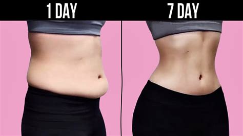 Smaller Waist Flat Belly In 7 Days DO AT HOME YouTube