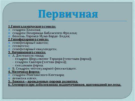 Гипоталамического синдром диета АМЕНОРЕЯ Доцент кафедры акушерства и гинекологии 2 АМЕНОРЕЯ Доцент кафедры акушерства и гинекологии 2 Гипоталамического синдром диета