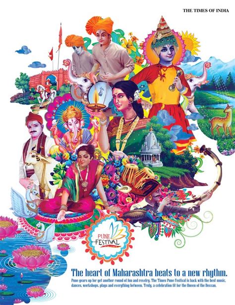 Pune Festival Times Of India By Alekh Kudtarkar Via Behance India