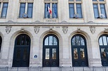 Fassade der universität sorbonne in paris eine der berühmtesten ...