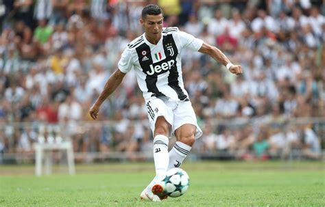 Cristiano Ronaldo Scores His First Juventus Goal Eight Minutes Into His