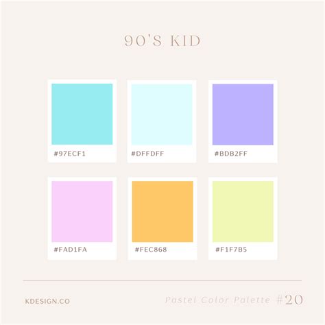 21 Beautiful Pastel Color Palette Examples With Color Codes