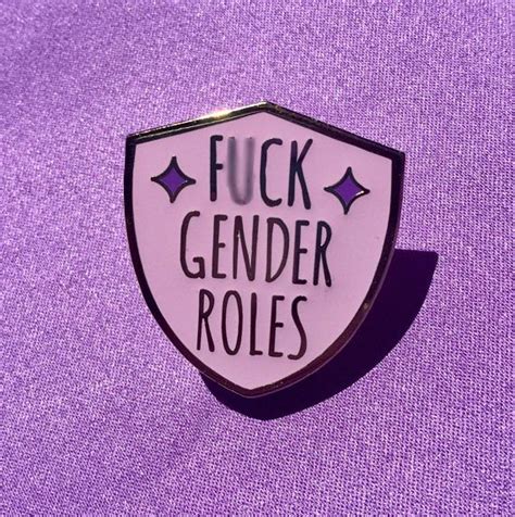 Fck Gender Roles Enamel Pin Feminist Enamel Pin Feminist Etsy