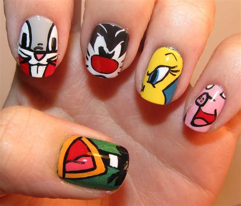 Todo Unhas Uñas De Dibujos Animados Cartoon Nail Art Designs