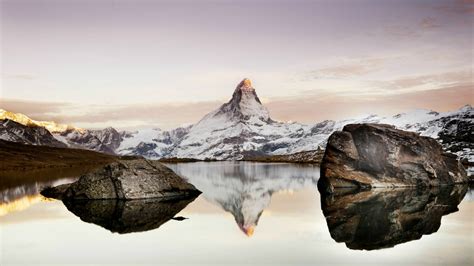 Wallpaper Sunlight Landscape Hill Lake Water Rock Nature