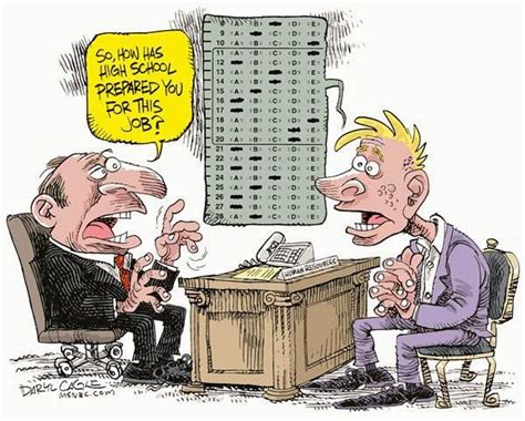 effects of standardized testing teacher humor school fun education cartoon