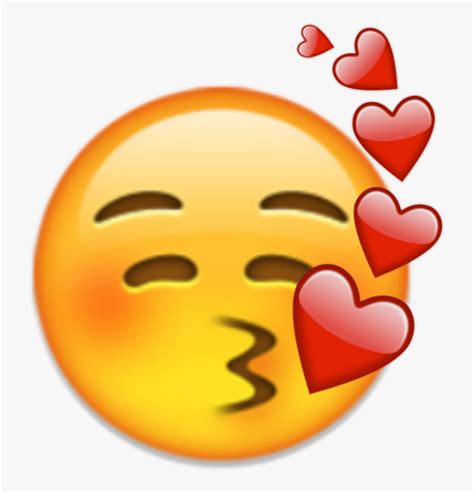 Blushing Kissing Emoji Clipart Png Download Emoji