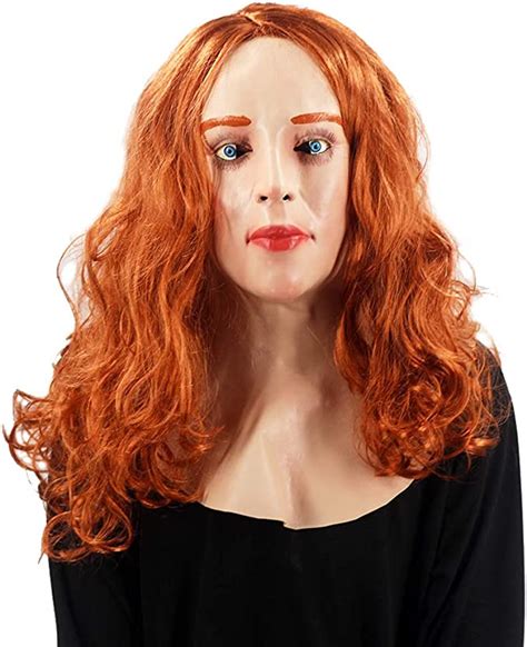 Realista Scarlet Mujer Cara De Halloween Máscara De Látex