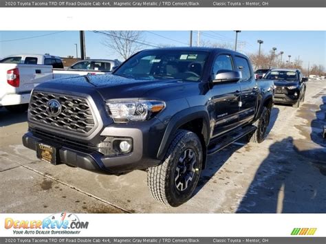 2020 Toyota Tacoma Trd Off Road Double Cab 4x4 Magnetic Gray Metallic