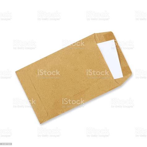 Old Envelope Isolated On A White Background Stock Photo Download