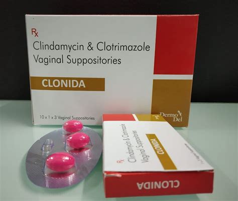 Clindamycin And Clotrimazole Soft Gelatin Vaginal Suppositories At Rs