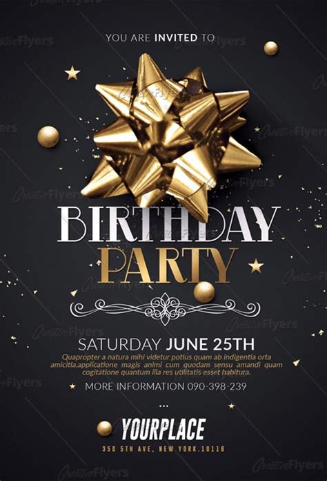 Birthday Party Flyer Psd Download Creative Flyers