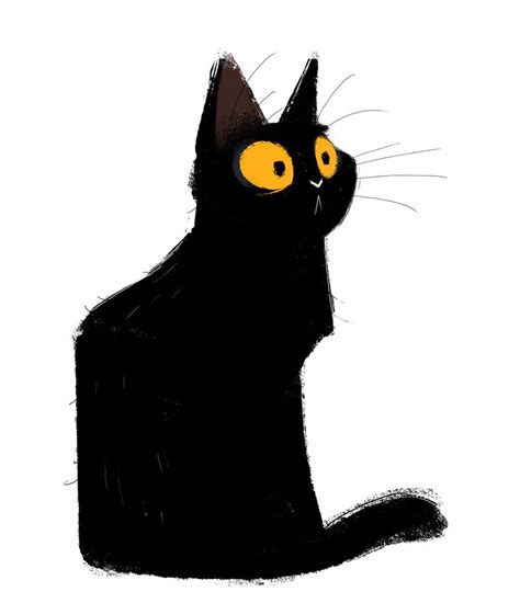Daily Cat Drawings Black Cat Art Cat Sketch Black Cat Drawing