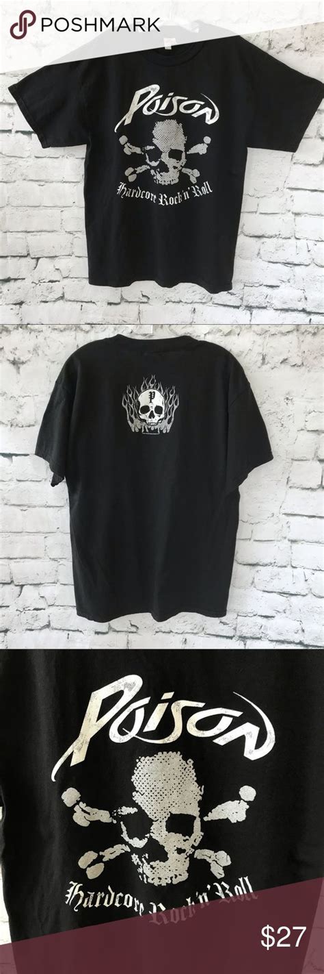 Alstyle Apparel Poison Band Skull T Shirt Size L Alstyle Apparel Shirts Shirt Size