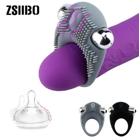 Penis Vibrator Toys Mens Vibration Delay Lock Fine Ring Couple