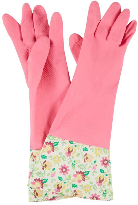 waverly set in spring rubber gloves one size pink