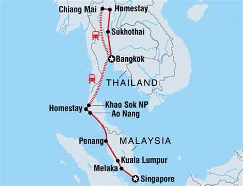 Map Of Thailand Malaysia Maps Of The World