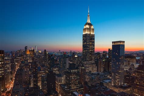 New York Empire State Building Blue Hour Getty Photography