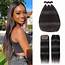 Beautyforever T Part Long Straight Hair 3Bundles Deal With Lace Closure 