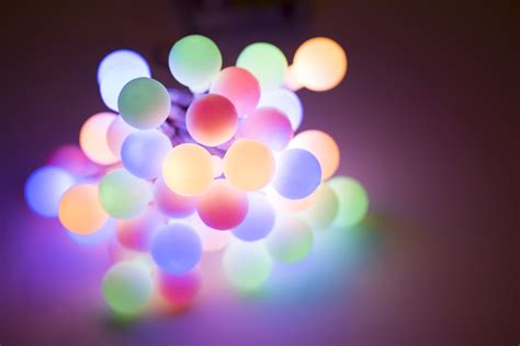 Photo Of Bundle Of Festive Glowing Round Party Lights Free Christmas