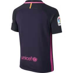 Nike Barcelona Away Junior Short Sleeve Jersey 20162017 In Purple