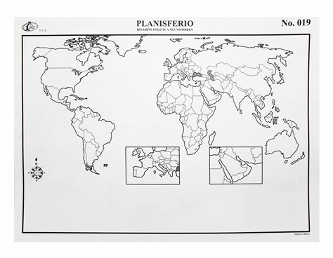 Mapa Planisferio Sin Nombres Y Sin Division Politica Planisferio Con Images