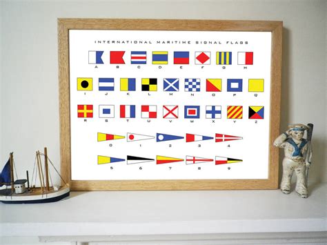 Maritime Signal Flags Alphabet Print By Glyn West Design